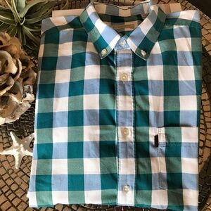 BURBERRY GINGHAM LONG SLEEVE BUTTON DOWN